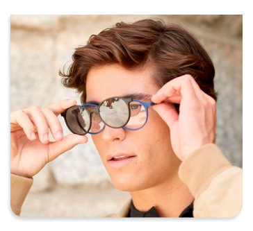 lentes con clip